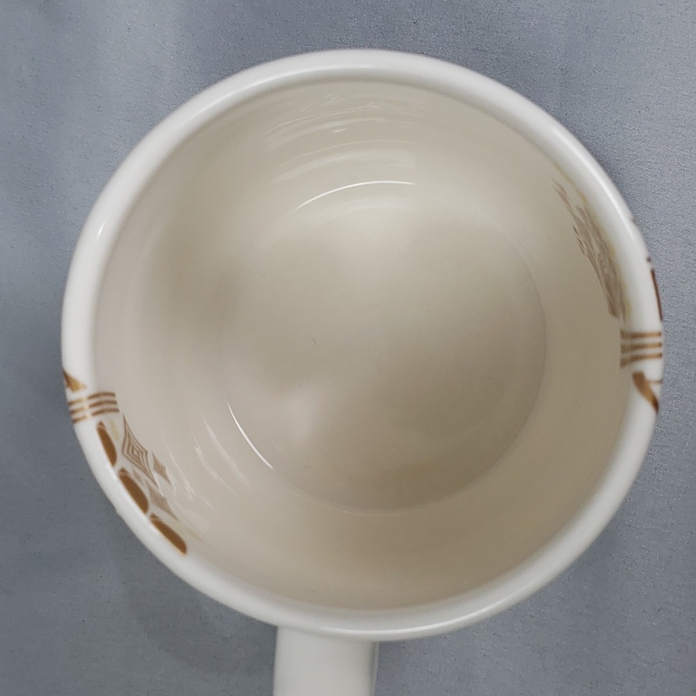 Starbucks 2012 New Bone China Coffee Mug Textured Asian Detail - Picture 7 of 9